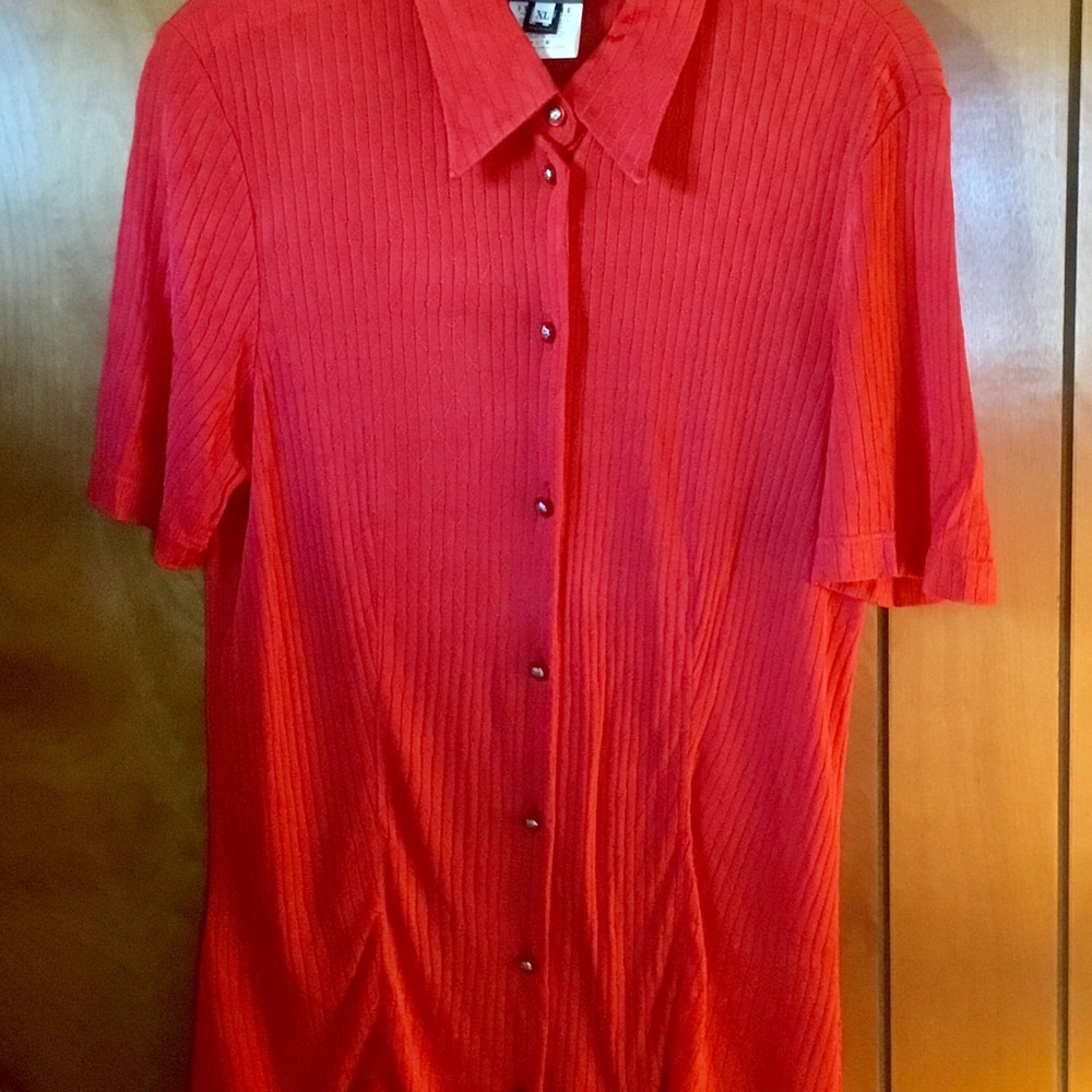 Versace Jeans Couture Red S/S Top